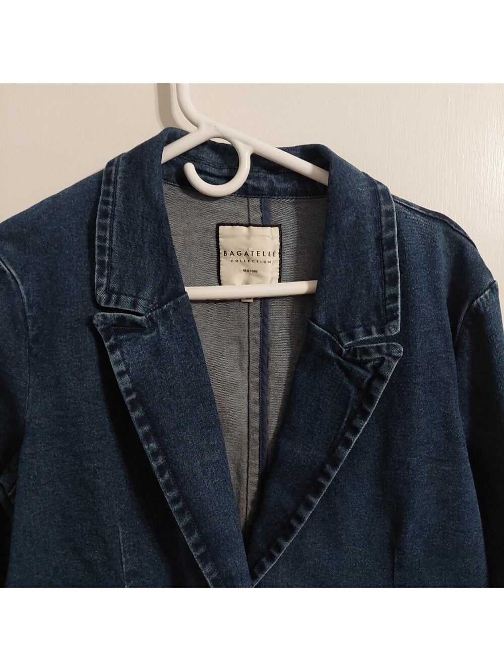 Bagatelle Collection Women's Denim Blazer Jacket XL
